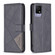 TCL 40 SE Magnetic Buckle Rhombus Texture Leather Phone Case - Black