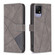 TCL 40 SE Magnetic Buckle Rhombus Texture Leather Phone Case - Grey
