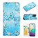 TCL 40 SE Oil Embossed 3D Drawing Leather Phone Case - Blue Butterflies