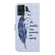 TCL 40 SE Oil Embossed 3D Drawing Leather Phone Case - Blue Feather