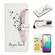 TCL 40 SE Oil Embossed 3D Drawing Leather Phone Case - Feather