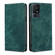 TCL 40 SE RFID Anti-theft Brush Magnetic Leather Phone Case - Green