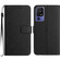 TCL 40 SE Rhombic Grid Texture Leather Phone Case - Black