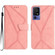 TCL 40 SE Stitching Embossed Leather Phone Case - Pink