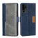 TCL 40 XE 5G / 40X 5G T601D Contrast Color Side Buckle Leather Phone Case - Blue + Grey