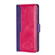 TCL 40 XE 5G / 40X 5G T601D Contrast Color Side Buckle Leather Phone Case - Purple + Rose Red