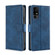 TCL 40 XE 5G / 40X 5G T601D Skin Feel Crocodile Magnetic Clasp Leather Phone Case - Blue