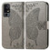 TCL 40 XE Butterfly Love Flower Embossed Leather Phone Case - Gray