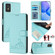 TCL 403 Cat Rat Embossed Pattern RFID Leather Phone Case with Lanyard - Mint Green