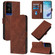 TCL 50 5G Crossbody 3D Embossed Flip Leather Phone Case - Brown