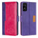 TCL 50 SE 4G Contrast Color Side Buckle Leather Phone Case - Purple + Rose Red