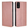 TCL 50 SE 4G Gloss Oil Solid Color Magnetic Leather Phone Case - Rose Gold
