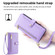 TCL 50 SE 4G Lite Sheep Texture Cross-body Zipper Wallet Leather Phone Case - Purple
