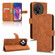 TCL 50 XL 5G Skin Feel Magnetic Flip Leather Phone Case - Brown