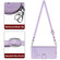 TCL Stylus 5G Cat Rat Embossed Pattern RFID Leather Phone Case with Lanyard - Purple