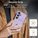 Samsung Galaxy A15 4G/5G RFID Anti-theft Card Ring Holder Phone Case - Purple