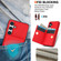Samsung Galaxy A15 4G/5G RFID Anti-theft Card Ring Holder Phone Case - Red
