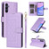 Samsung Galaxy A15 5G / 4G Diamond Lattice Leather Flip Phone Case - Light Purple