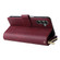 Samsung Galaxy A15 5G 9-Card Slots Zipper Wallet Bag Leather Phone Case - Wine Red