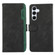 Samsung Galaxy A15 5G ABEEL Color Block Magnetic RFID Leather Phone Case - Black-Green