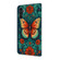 Samsung Galaxy A15 5G Crystal Painted Leather Phone case - Flower Butterfly