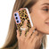 Samsung Galaxy A15 5G Electroplating Dual-side IMD Phone Case with Ring Holder - Leopard Print