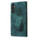 Samsung Galaxy A15 5G Pen Heart Cat Embossed Leather Phone Case - Green