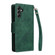 Samsung Galaxy A15 5G Rivet Buckle 9 Cards 3-Fold Wallet Leather Phone Case - Green