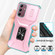 Samsung Galaxy A15 5G Sliding Camshield Holder Phone Case - Pink + Grey Green