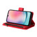 Samsung Galaxy A24 4G / 5G / A25 5G Skin Feel Multi-Card Wallet Zipper Leather Phone Case - Red