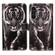 Samsung Galaxy A25 5G / A24 Colored Drawing Pattern Plain Weave Leather Phone Case - Black And White Tiger Samsung Galaxy A25 5G / A24 Colored Drawing Pattern Plain Weave Leather Phone Case - Black And White Tiger