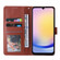 Samsung Galaxy A25 5G 3-Card Slots Multifunctional Leather Phone Case - Brown
