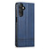 Samsung Galaxy A25 5G AZNS Magnetic Calf Texture Flip Leather Phone Case - Dark Blue