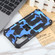 Samsung Galaxy A25 5G Camouflage Armor Kickstand TPU + PC Magnetic Phone Case - Dark Blue