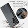 Samsung Galaxy A25 5G CaseMe 023 Butterfly Buckle Litchi Texture RFID Anti-theft Leather Phone Case - Black
