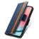 Samsung Galaxy A25 5G CaseNeo Splicing Dual Magnetic Buckle Leather Phone Case - Blue