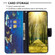 Samsung Galaxy A25 5G Colored Drawing Pattern Leather Phone Case - Gold Butterfly