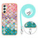 Samsung Galaxy A25 5G Electroplating IMD TPU Phone Case with Lanyard - Colorful Scales