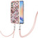 Samsung Galaxy A25 5G Electroplating IMD TPU Phone Case with Lanyard - Pink Scales