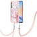 Samsung Galaxy A25 5G Electroplating Marble Dual-side IMD Phone Case with Lanyard - Rose Gold 005 Samsung Galaxy A25 5G Electroplating Marble Dual-side IMD Phone Case with Lanyard - Rose Gold 005
