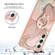 Samsung Galaxy A25 5G Electroplating Marble Dual-side IMD Phone Case with Ring - Rose Gold 015