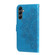 Samsung Galaxy A25 5G Global 7-petal Flowers Embossing Leather Phone Case - Blue
