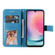 Samsung Galaxy A25 5G Global 7-petal Flowers Embossing Leather Phone Case - Blue
