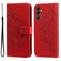 Samsung Galaxy A25 5G Global 7-petal Flowers Embossing Leather Phone Case - Red