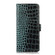 Samsung Galaxy A25 5G Global Crocodile Top Layer Cowhide Leather Phone Case - Green
