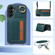 Samsung Galaxy A25 5G Global Crossbodys Wallet Bag Ring Holder Leather Phone Case - Green