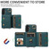Samsung Galaxy A25 5G Global Crossbodys Wallet Bag Ring Holder Leather Phone Case - Green