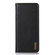 Samsung Galaxy A25 5G Global KHAZNEH Nappa Top Layer Cowhide Leather Phone Case - Black