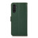 Samsung Galaxy A25 5G Global KHAZNEH Side-Magnetic Litchi Genuine Leather RFID Phone Case - Green