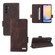 Samsung Galaxy A25 5G Global Magnetic Clasp Leather Phone Case - Brown